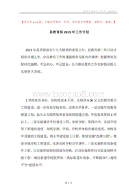 县教育局2019年工作计划.docx