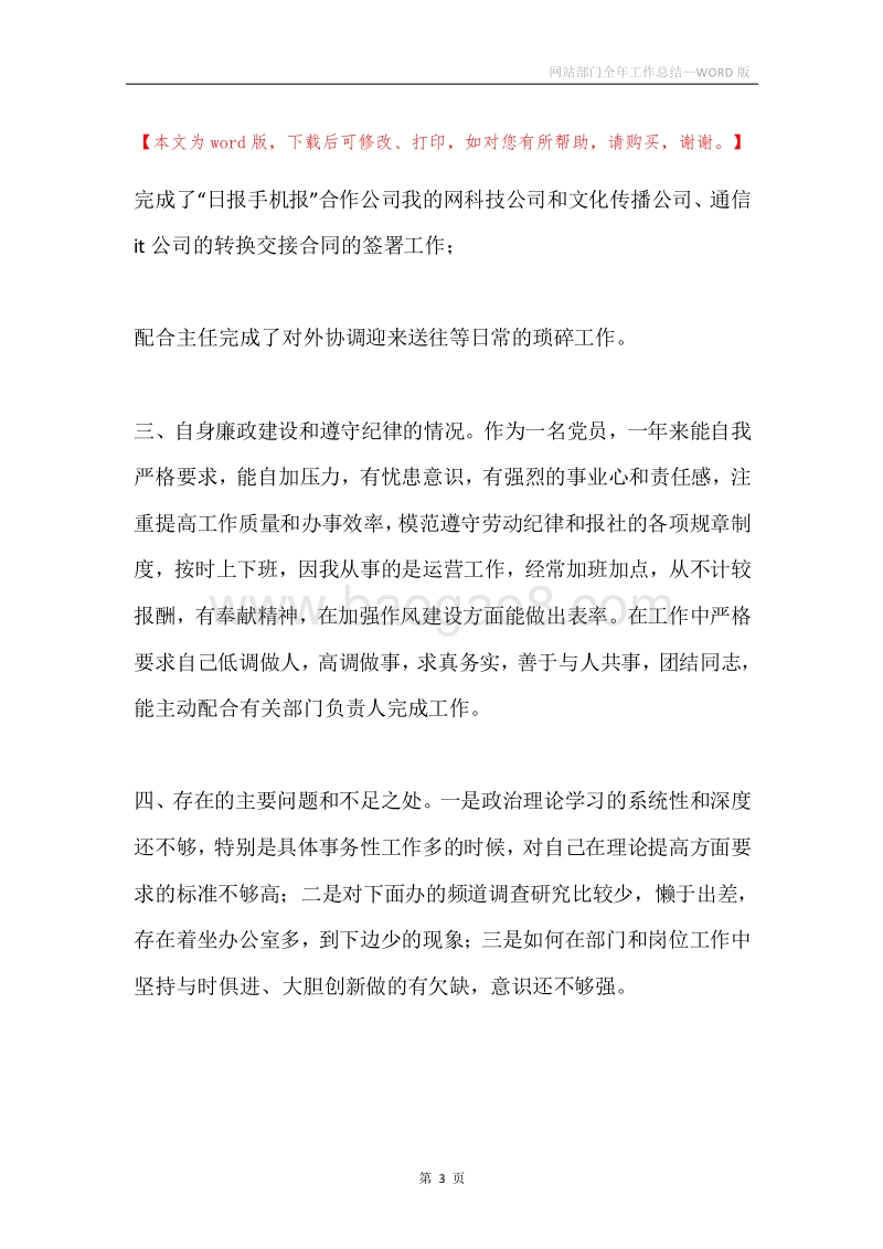 网站部门全年工作总结.docx_第3页
