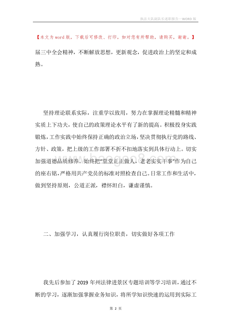 执法大队副队长述职报告.docx_第2页