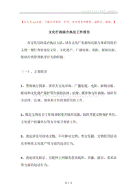 文化行政综合执法工作报告.docx