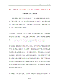 小学教师见习工作报告.docx