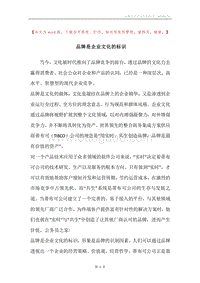 品牌是企业文化的标识.docx