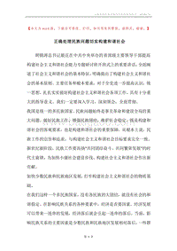 正确处理民族问题切实构建和谐社会.docx