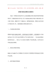 乡镇行政执法情况自查报告.docx