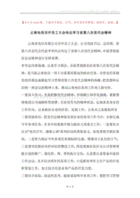 云南电信召开员工大会传达学习省第八次党代会精神.docx