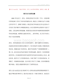 银行实习述职述廉.docx