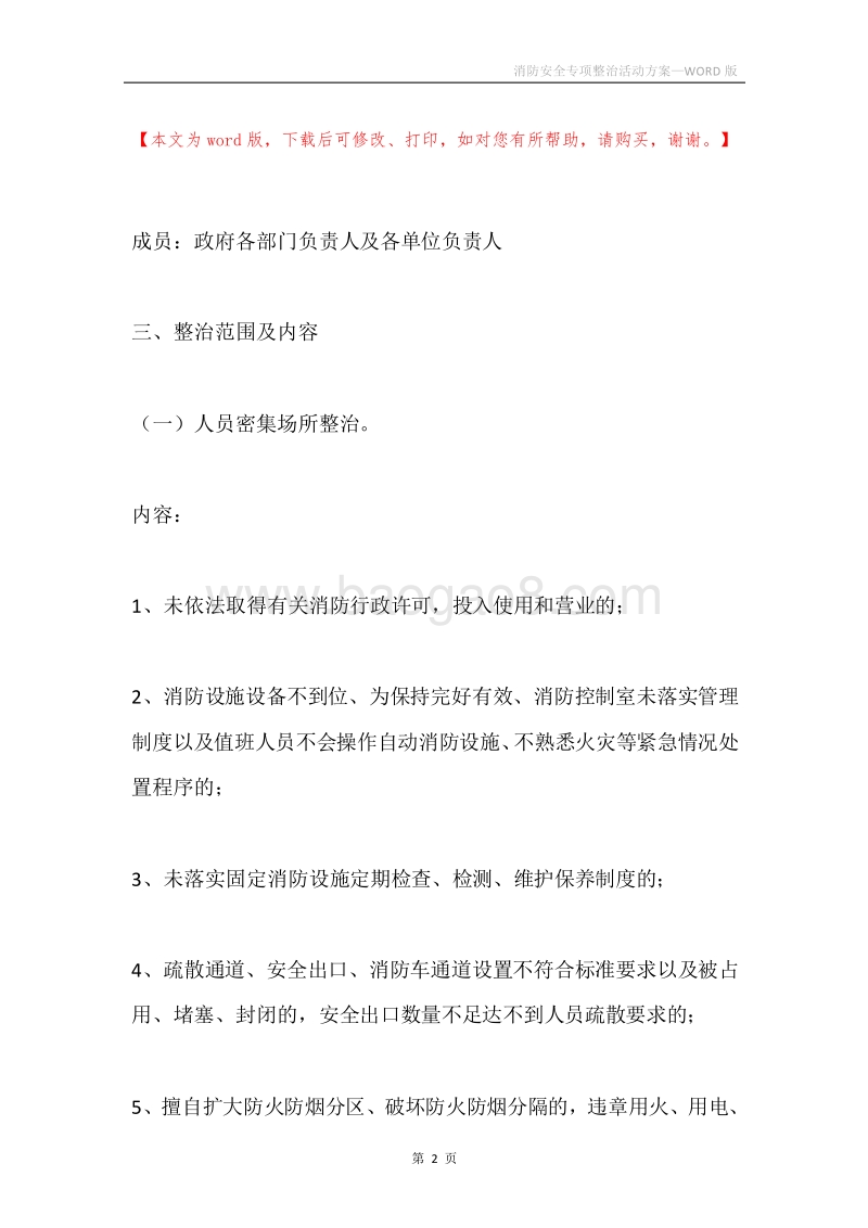 消防安全专项整治活动方案.docx_第2页