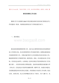移民局绩效工作总结.docx