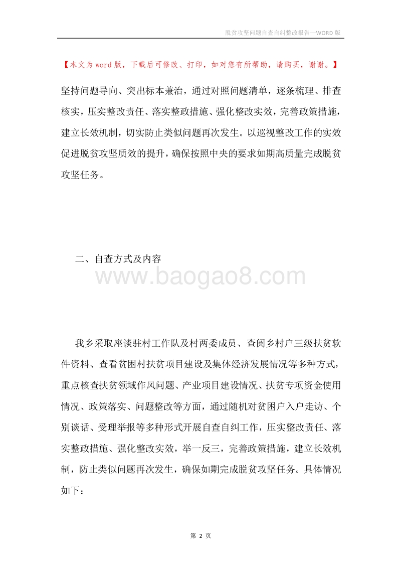 脱贫攻坚问题自查自纠整改报告.docx_第2页