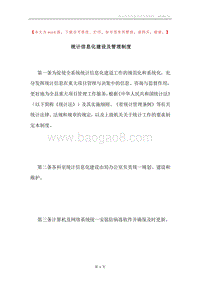 统计信息化建设及管理制度.docx
