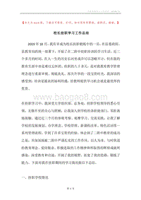 校长挂职学习工作总结.docx