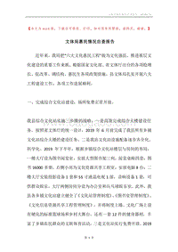 文体局惠民情况自查报告.docx