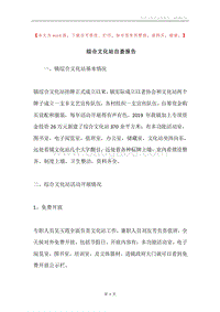 综合文化站自查报告.docx