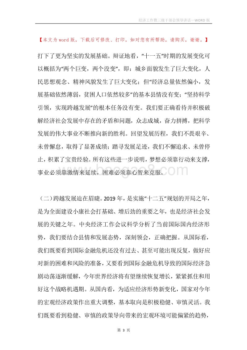 经济工作暨三级干部会领导讲话.docx_第3页