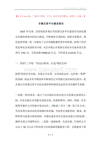 乡镇交易平台建设报告.docx