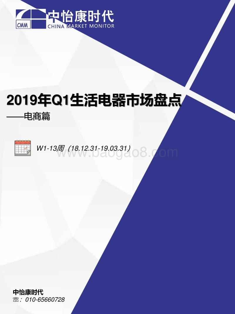 2019年Q1生活电器市场盘点电商篇.pdf_第1页