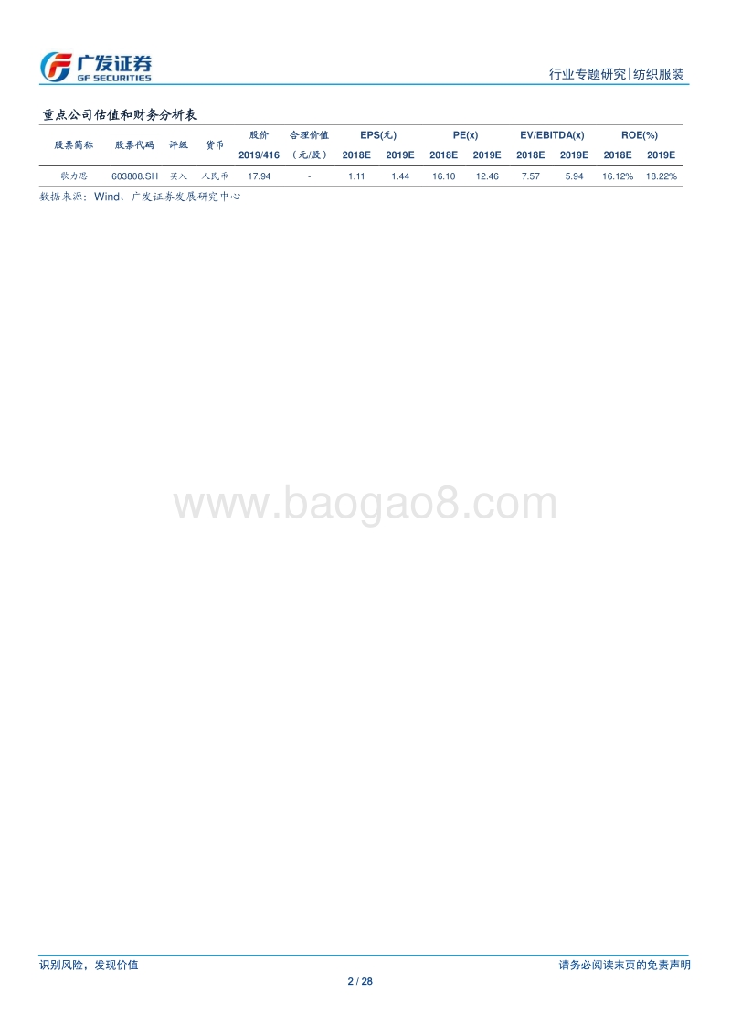 纺织服装行业专题研究：盘VF公司通过收购成为全球服饰巨头，看好歌力思未来发展.pdf_第2页
