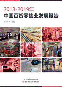 2018-2019年中国百货零售业发展报告.pdf