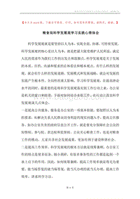 粮食局科学发展观学习实践心得体会.docx