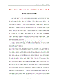 青年安全监督自荐材料.docx