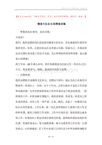 稽查大队队长竞聘演讲稿.docx