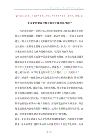 企业文化建设过程中如何正确应用“标杆”.docx