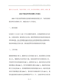 2019年就业和劳动保障工作意见.docx