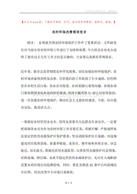农村环保改善领导发言.docx