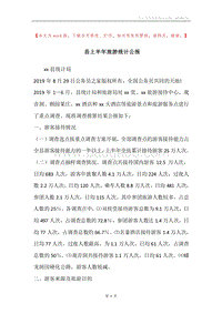 县上半年旅游统计公报.docx