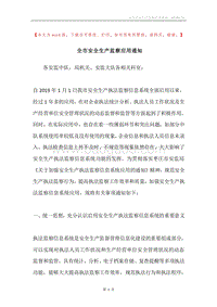 全市安全生产监察应用通知.docx