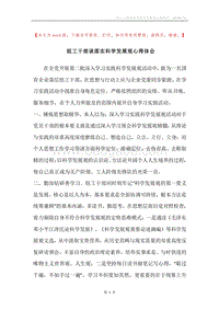 组工干部谈落实科学发展观心得体会.docx
