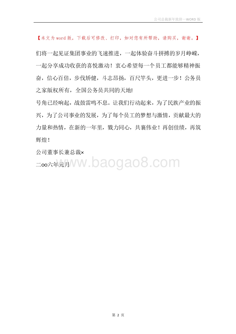 公司总裁新年致辞.docx_第2页