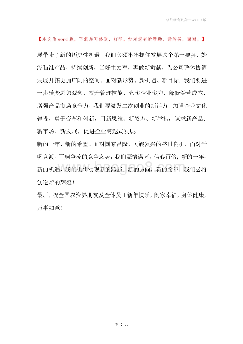 总裁新春致辞.docx_第2页