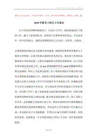 2019年新员工转正工作鉴定.docx