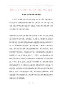 阳光电力基金救助农村低保.docx