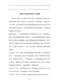 县委书记在春节团拜会上的致辞.docx