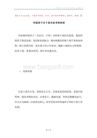 村级班子及干部目标考核制度.docx