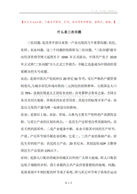 什么是三农问题.docx