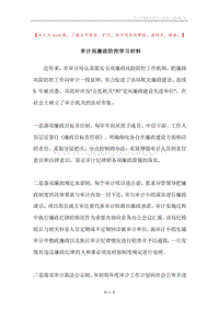 审计局廉政防控学习材料.docx
