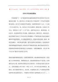 市审计项目规划通知.docx
