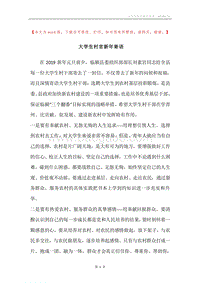 大学生村官新年寄语.docx