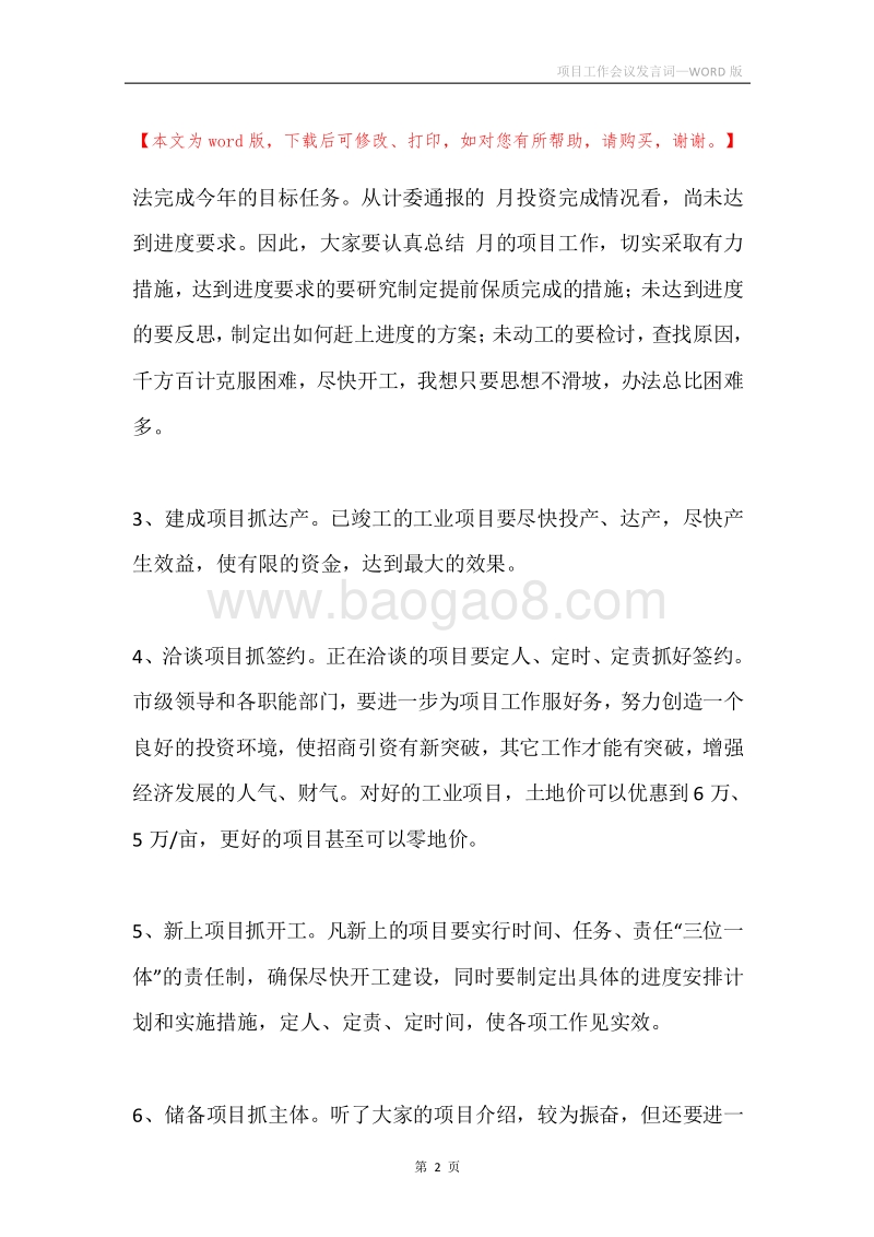 项目工作会议发言词.docx_第2页