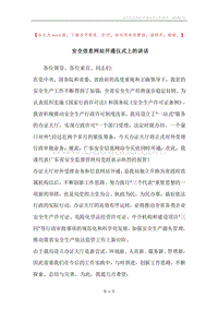 安全信息网站开通仪式上的讲话.docx