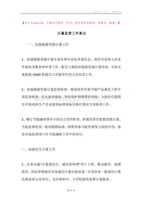 计量监管工作要点.docx