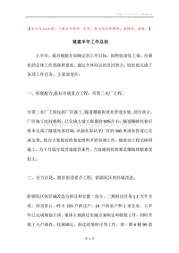 城建半年工作总结.docx