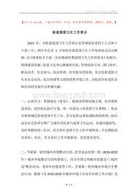街道爱国卫生工作要点.docx
