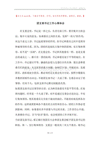 团支部书记工作心得体会.docx