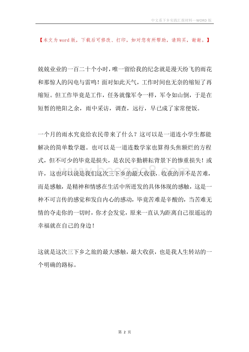 中文系下乡实践汇报材料.docx_第2页