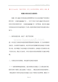 统建办依法治区自查报告.docx