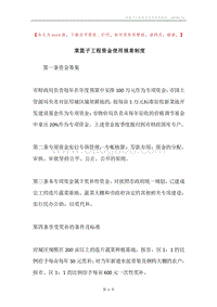 菜篮子工程资金使用规章制度.docx